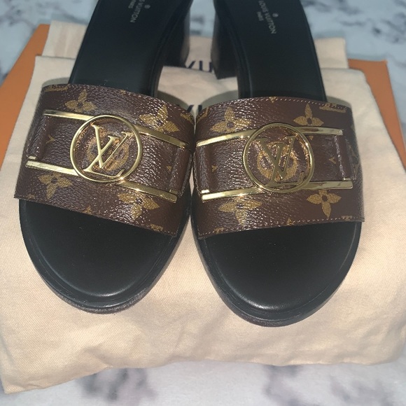 Louis Vuitton sandals slides heels - Picture 2 of 9